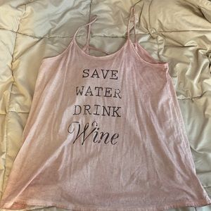 Save water drink wine tank